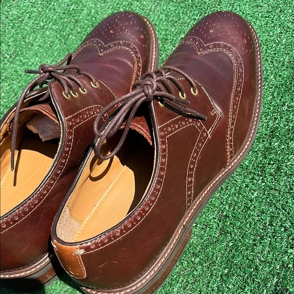 Johnston & Murphy Brown Leather Oxford Wingtips - Picture 11 of 11